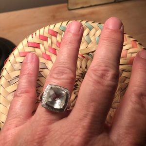 Amethyst 14k White Gold Ring